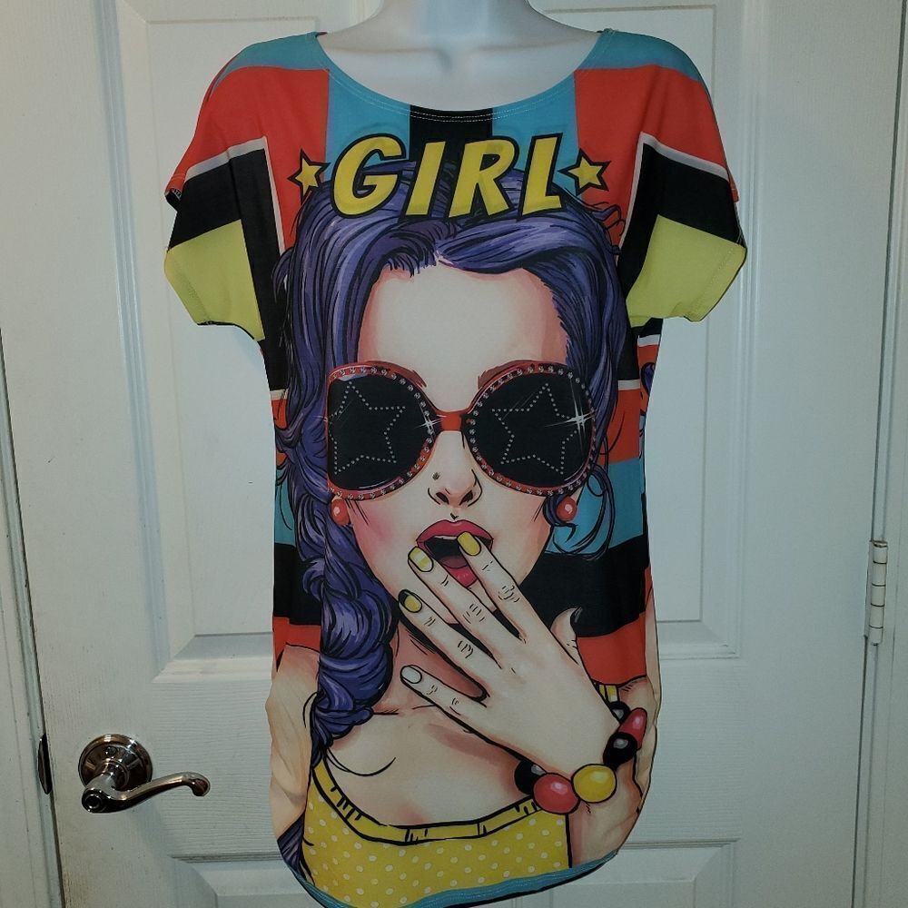 Face Kisses Girl Shirt L
